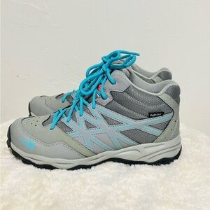 The North Face Hedgehog Hiker Wp Hiking Shoes Gray & Blue Size 6